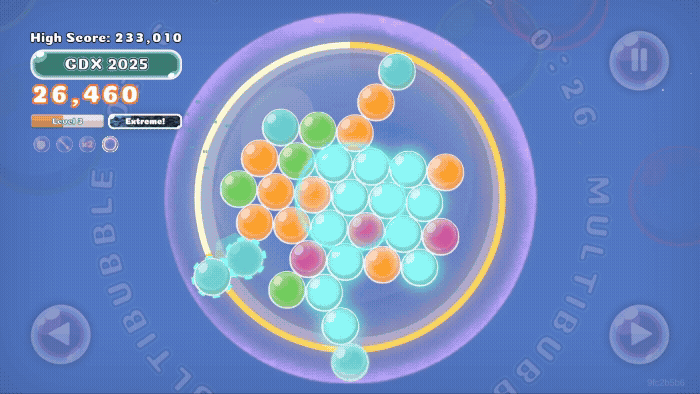 Bubble popping mechanics